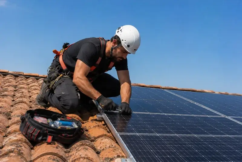 Maintenance et monitoring de panneaux solaires aux Mathes
