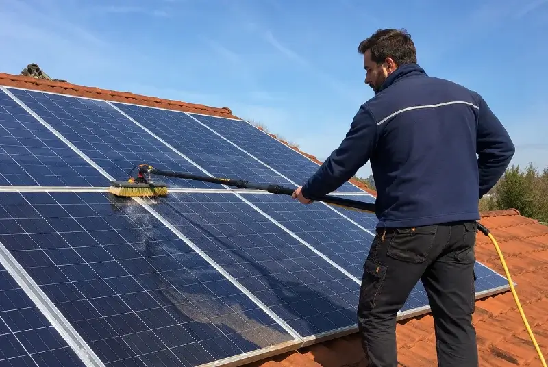 Nettoyage et entretien de panneaux solaires aux Mathes