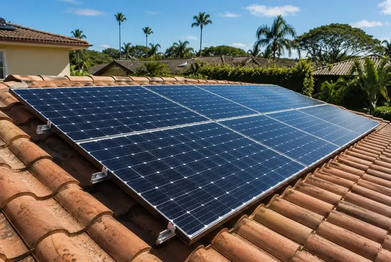 Installation de panneaux solaires aux Mathes